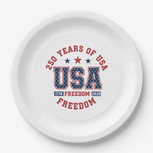 Paper Plate-250th American Independence Tableware Plate