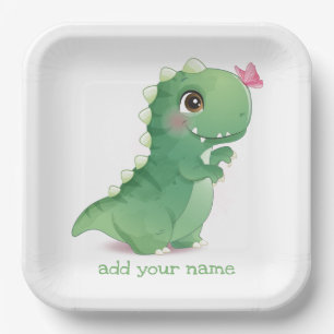 PAPER PLATE : BABY DINOSAUR