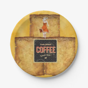 Paper Plate Breakfast Coffee