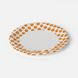 Paper Plate - Calendula on Rim