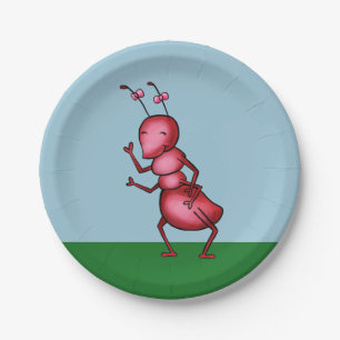 Paper Plate Cartoon Ant