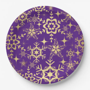 Paper Plate-Christmas Snowflakes Plate