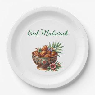 Paper Plate-Eid Mubarak Tableware Paper Plate