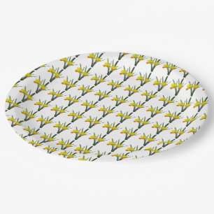 Paper Plate - Field of Daffodils