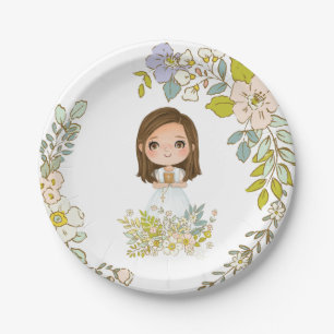 Paper plate First communion GEORGIA