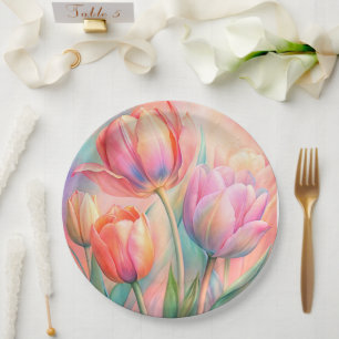 Paper Plate floral wedding/shower