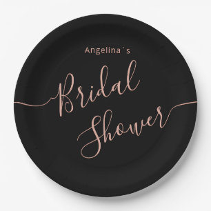 Paper Plate for a bridal shower.