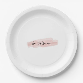 paper plate for baby shower girl