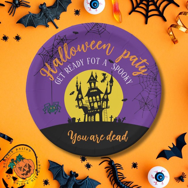 Paper plate  -  for Halloween  (Creator Uploaded)