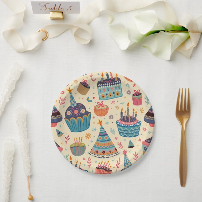 Paper plate for kids birthday (Wedding)