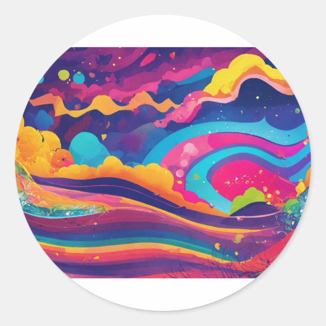 Paper Plate Fun & Celebrations Classic Round Sticker (Front)