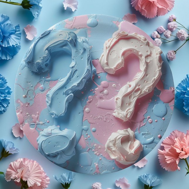 Paper Plate Gender Reveal Party Boy or Girl (Creator Uploaded)