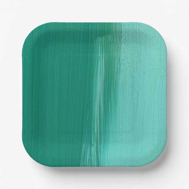 Paper Plate in Bermuda Shores Design (Front)