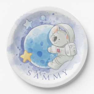 PAPER PLATE : KOALA ON THE MOON
