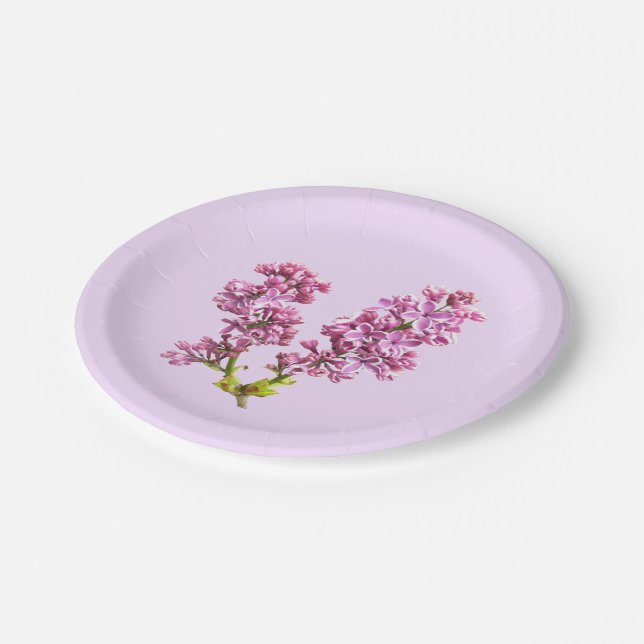 Paper Plate - Lilac Blossom (Angled)