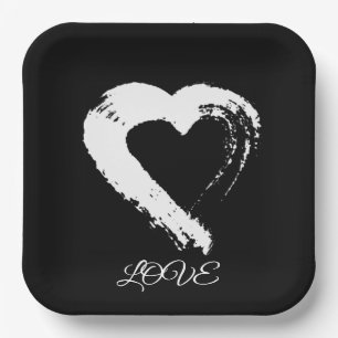 Paper Plate Moon Heart