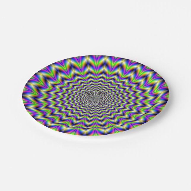 Paper Plate  Psychedelic Star (Angled)