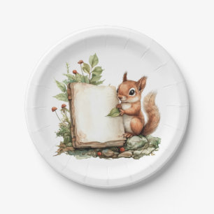   Paper Plate  Rustic Autumn Baby Shower Plates