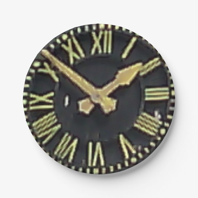 Paper Plate: Sefton Church Clock Plate (Front)