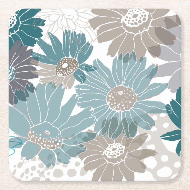 Paper Plate Square Paper Coaster (Front)