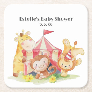 Paper Plate Square Paper Coaster