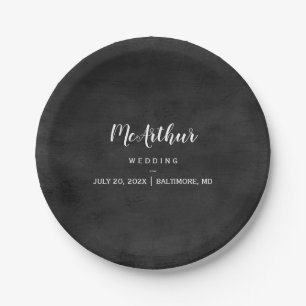 Paper Plate - Statement Chalkboard Script