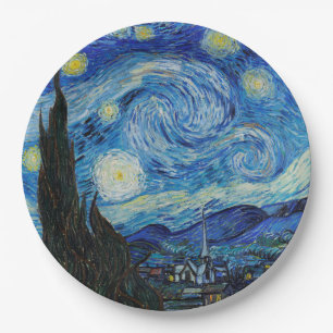 PAPER PLATE : VAN GOGH : STARRY NIGHT
