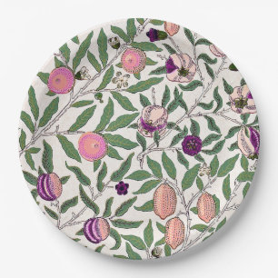 PAPER PLATE : WILLIAM MORRIS : POMEGRANATES