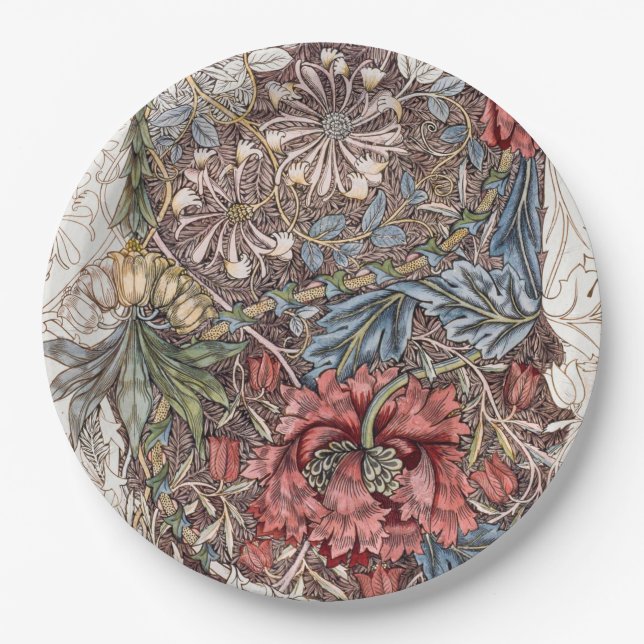 PAPER PLATE : WILLIAM MORRIS : WILD TULIP (Front)