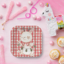 Paper Plate with Christmas character