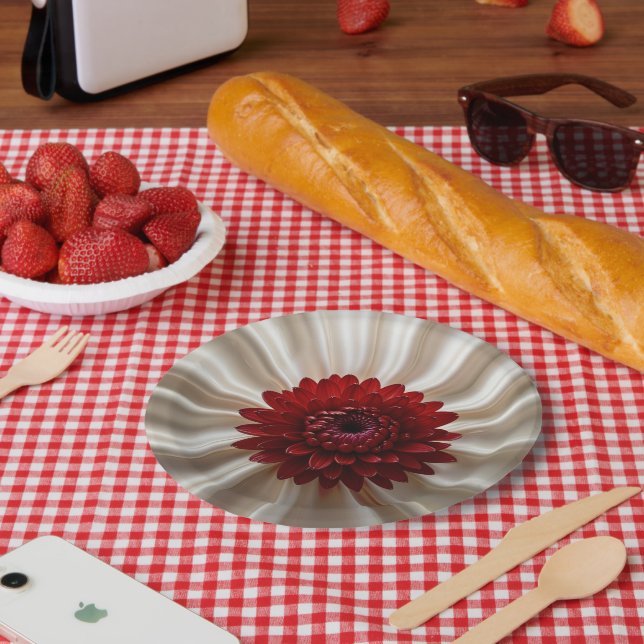 Paper plate with Japanase Colours Design (Picnic)