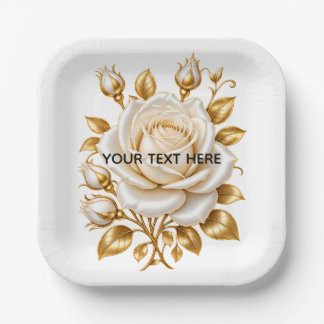 Paper Plates, 7" Square Paper Plate