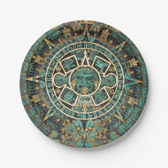Paper Plates, Aztec Plate (Front)