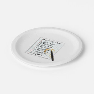 PAPER PLATES - BOURBON LOVERS SHOPPING LIST