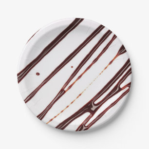 Paper Plates,  Chocolate Fudge  Plate