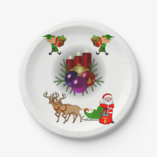 Paper plates Christmas