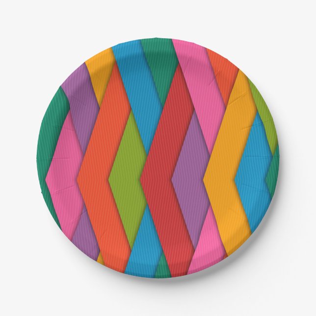 Paper Plates Colourful  (Front)