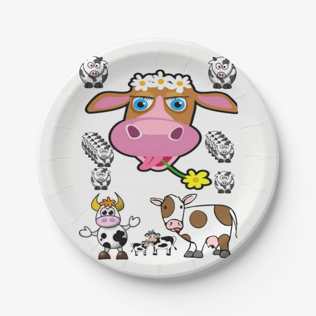 Paper plates Cows (Front)