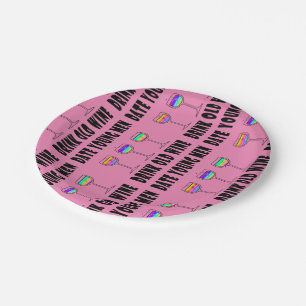 PAPER PLATES - DRINK OLD WINE, DATE YOUNG MEN
