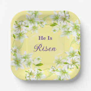Paper Plates-Easter Lilies  Paper Plates