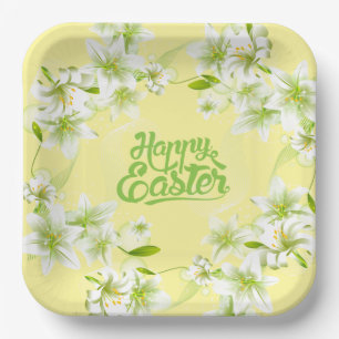 Paper Plates-Easter Lilies  Paper Plates