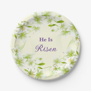 Paper Plates-Easter Lilies  Paper Plates