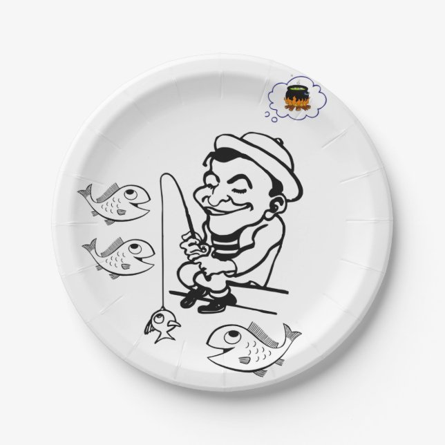 Paper Plates Fisherman (Front)