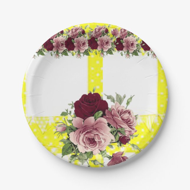Paper plates Floral (Front)