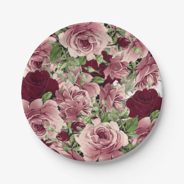 Paper plates Floral (Front)