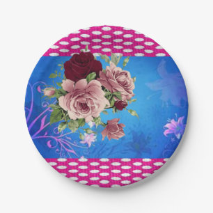 Paper plates Floral