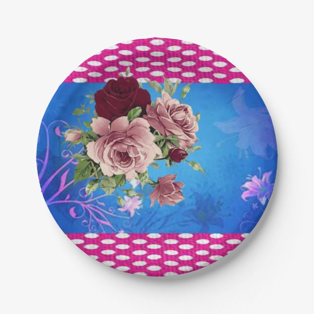 Paper plates Floral (Front)
