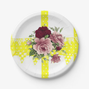 Paper plates Floral