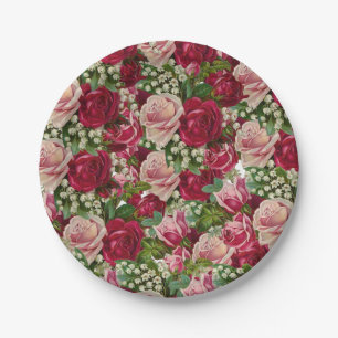 Paper plates Floral