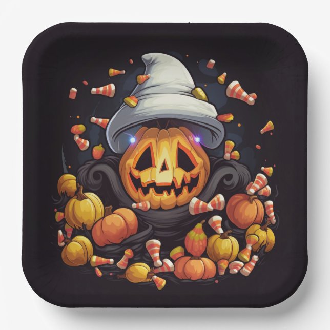 Paper plates Friendly Ghost (Front)